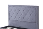 Βελούδο υφάσματος ταπετσαριών βασίλισσας Size Platform Bed Bedroom έπιπλα εξωτερικής διαμέτρου αρσενηκού σπειρώματος 1.6x2m